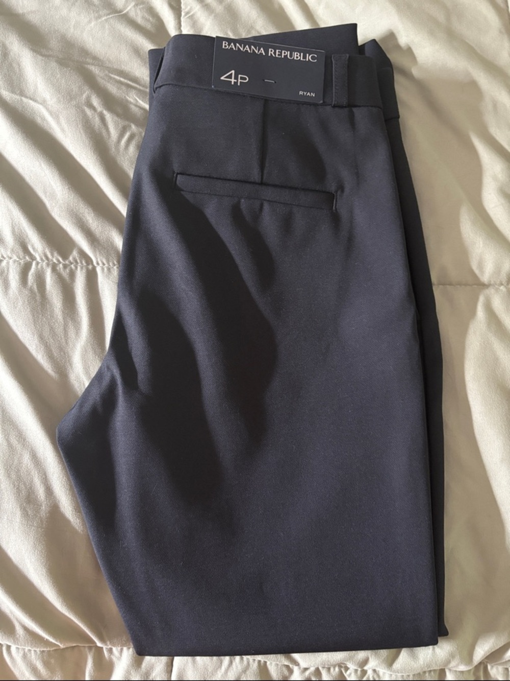Banana Republic Navy Slim Dress Pants 4P NWT
